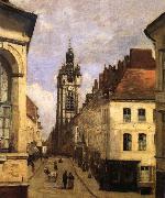The bell tower of Doual Corot Camille